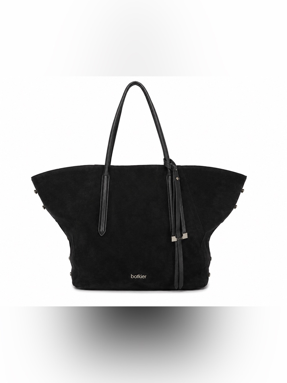 Botkier Black Mixed-Media Large Tote Bag